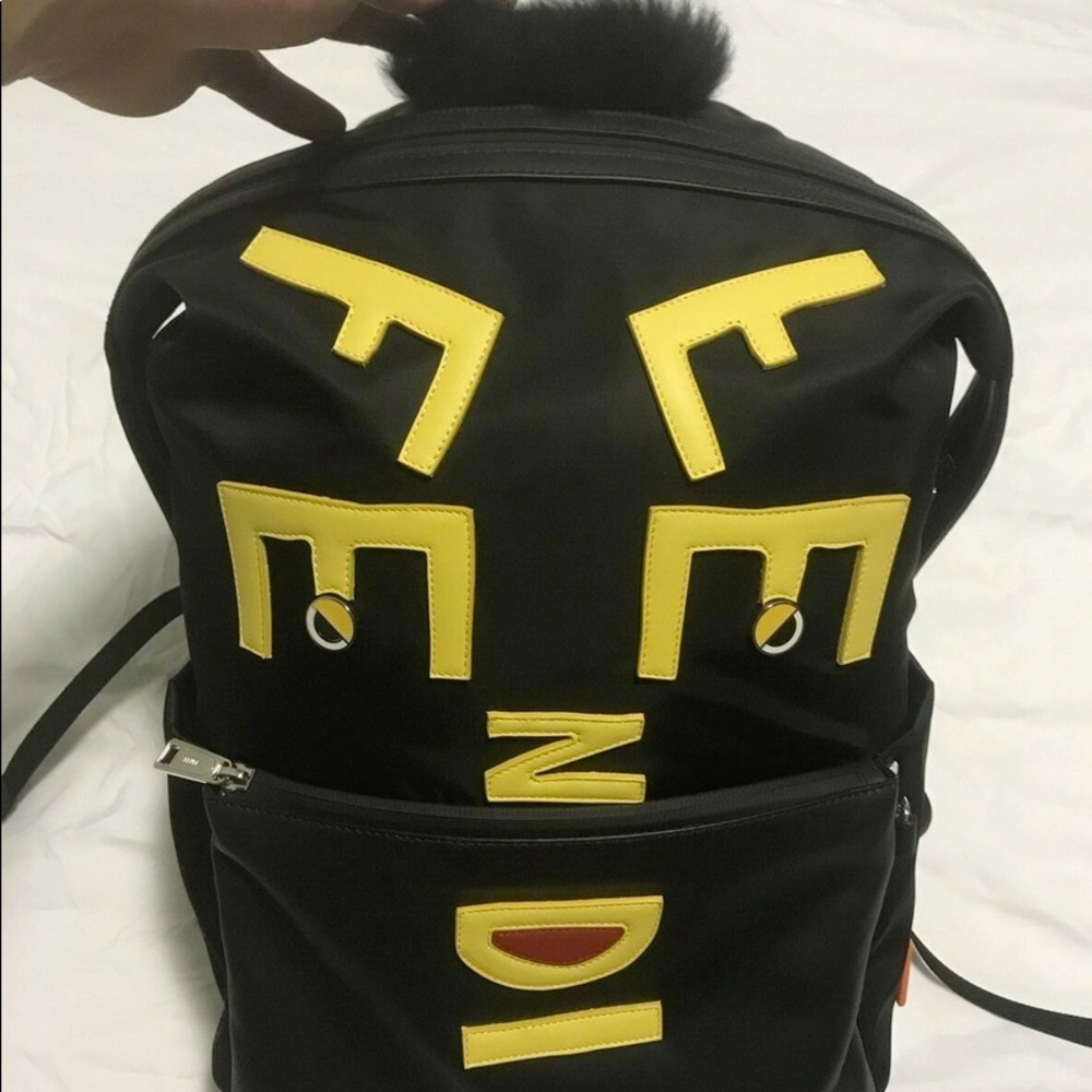 NWT & Receipt Fendi Face Backpack Monster Bag Bugs